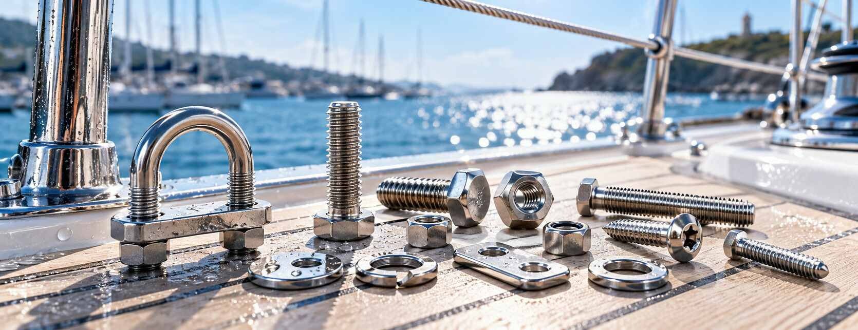 Accessori nautici: viteria e bulloneria per ambienti marini