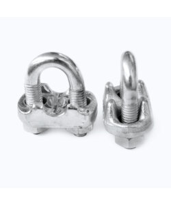 Morsetto a cavallotto per funi metalliche DIN 741