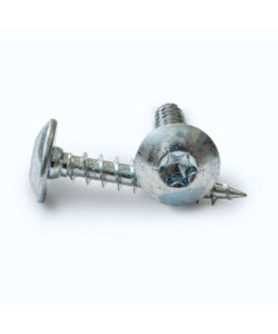 Chipboard screws mushroom head with collar and hexalobular socket
