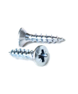 Chipboard screw raised countersunk head with cross recess