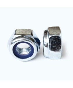 Prevailing torque type hexagon nuts with plastic insert low type DIN 985 UNI 7474