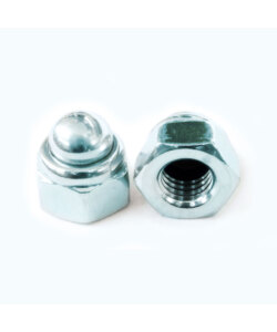 Prevailing torque type hexagon domed cap nuts with non-metallic insert DIN 986