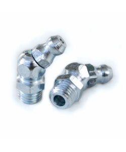 Ingrassatore dritto angolo a 45° passo metrico DIN 71412 B/M UNI 7663/B