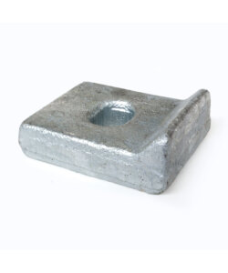 Clamping plates for pipe fixing for double-T-carriers DIN 3568