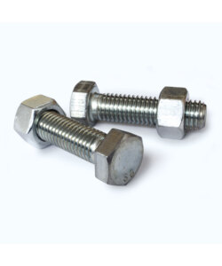 Hexagon head bolts with full thread ISO 4014/SB with nut ISO 4032