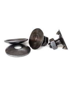 Seating screws with cupped washer, for attachment of components to belts DIN 15237