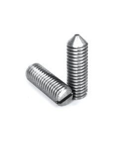 Slotted grub screws with cone point DIN 553 UNI 7434 ISO 7434